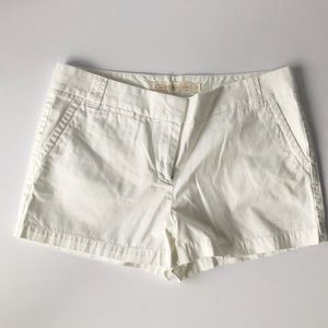 J.Crew White City Fit Shorts- Size 10